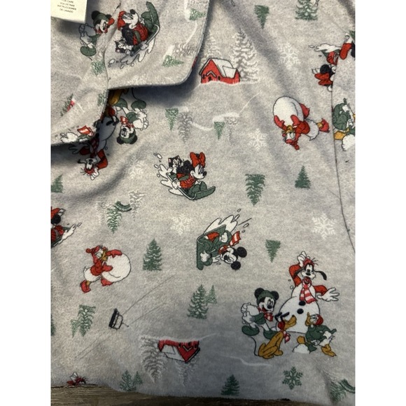 Disney 2 Pieces Pajama Set Mickey‎ Pluto Donald Christmas Size Xlarge - Picture 3 of 3